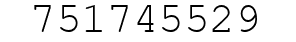 Number 751745529.