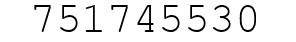 Number 751745530.