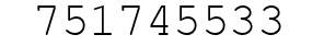 Number 751745533.