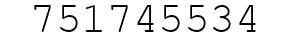 Number 751745534.
