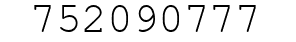 Number 752090777.