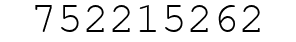 Number 752215262.