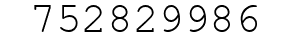 Number 752829986.
