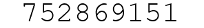 Number 752869151.