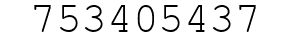 Number 753405437.