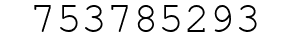 Number 753785293.