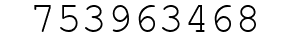 Number 753963468.