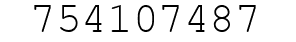 Number 754107487.