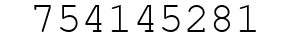 Number 754145281.