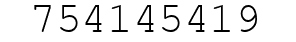 Number 754145419.
