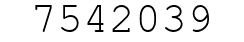 Number 7542039.