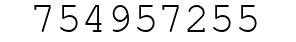 Number 754957255.