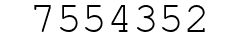Number 7554352.