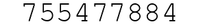 Number 755477884.