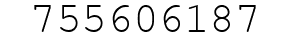Number 755606187.