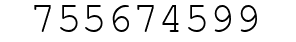 Number 755674599.