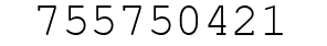 Number 755750421.