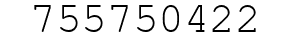 Number 755750422.
