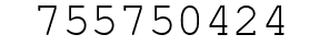 Number 755750424.