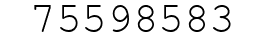 Number 75598583.