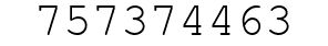 Number 757374463.