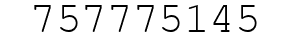 Number 757775145.
