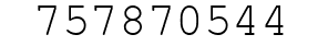 Number 757870544.