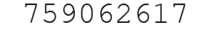 Number 759062617.