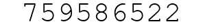 Number 759586522.
