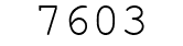 Number 7603.