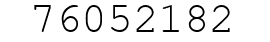 Number 76052182.