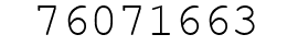 Number 76071663.