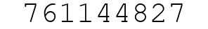 Number 761144827.