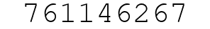 Number 761146267.