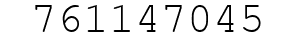 Number 761147045.
