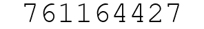 Number 761164427.