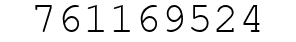 Number 761169524.
