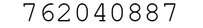 Number 762040887.