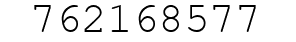 Number 762168577.