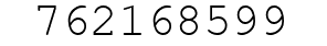 Number 762168599.