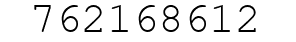 Number 762168612.