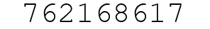 Number 762168617.