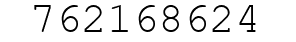 Number 762168624.