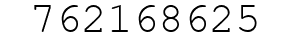 Number 762168625.
