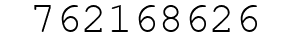 Number 762168626.