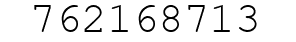 Number 762168713.
