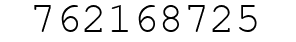 Number 762168725.