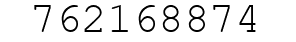 Number 762168874.