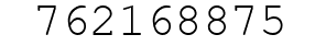 Number 762168875.