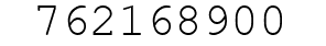Number 762168900.
